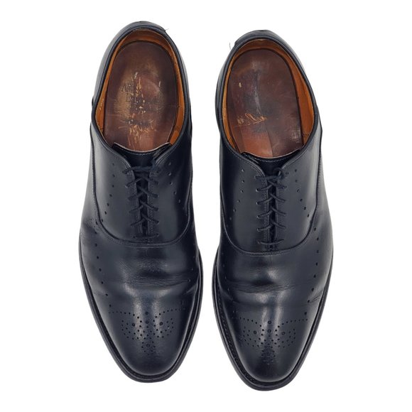 Allen Edmonds Men\'s Weybridge Black Leather Oxfords Shoes Size 10.5D